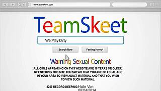 Halle Von Teasing with Her Throat Skills