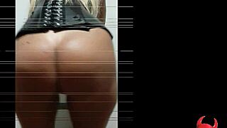 Is this mature milf teasing with her ass in lingerie for the big cock?