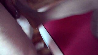 German slut in pantyhose gets fingered and cumshot after blowjob