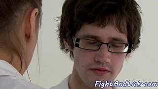 european lezzies wrestling and pussylicking in catfight