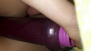 solo anal play with dildo and toys