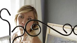 This MILF is getting a massage, but she decides she wants a bit more, like a facial therapy session.