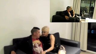 quick sex with brother-in-law while stepsister bathes