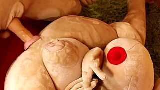 a terminator sex robot pounds a fuck doll's ass hard