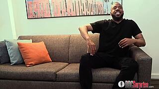 Ariel bent over, intensely fucked by big black cock with deepthroat