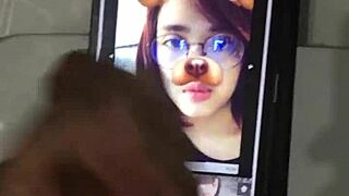 Hey, Check My Cumtribute for Immaslutbitch with Her Petite 18+ Boobs!