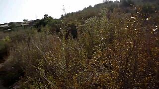 Young 18+ princess in costume fucks excited prince outdoors