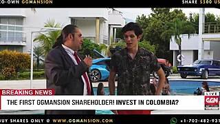 girls on knees fingering each other in lesbian scene