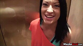 Skinny Teen Ass Fucked Hard on Balcony