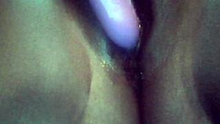 Ebony Girl Masturbates Her Pussy With Pinkie Finger