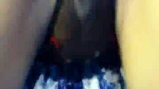 Is This Crossdressing Amateur Stripping Nude at the Open Bar?