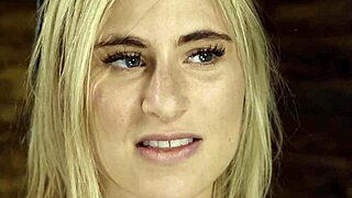 Shaved Blonde Slave Endures Painful Cattle Prod Torture In Bizarre BDSM Scene.