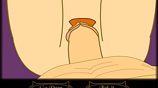 Jandora's adventure with deepthroat and riding in the game