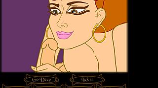 Jandora's adventure with deepthroat and riding in the game