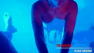 Blonde Feels Intense Pleasure During Poolside Fucking Session