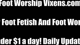 Worship my feet or get evicted 😏 lezdom humiliation 3some group