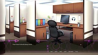 give an imp a chance? my redhead coworker teases my cock with her foot at the public bar desk