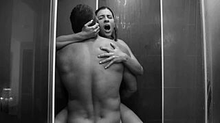 Passionate real couple's teen sex contrasts with intense orgasms and close-up cumshots.