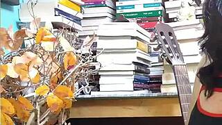 I give a rich blowjob to the young university student