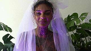 Leah Michelle Guides Your Wedding Night with Dildo Play and Cum.
