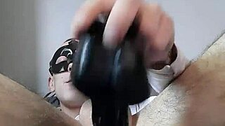 Elrico92 takes huge 25 cm dildo in ass!