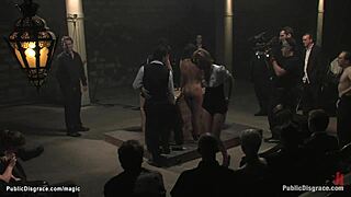 Slave Bound In Inverted Suspension Endures Intense Fucking Pain