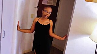 ebony teen bent over for doggystyle fucking