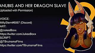 anubis and her dragon asmr jerk off instructions with anal domination.