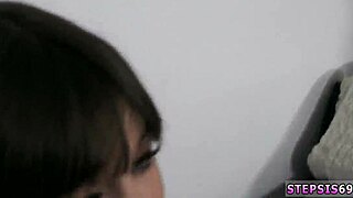 teen rides her girlfriend in friendly family competition