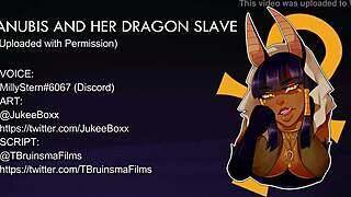 anubis and her dragon asmr jerk off instructions with anal domination.