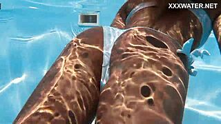 Beautiful Hungarian Babe Candee Liciuos Swims Naked!