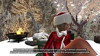 Young Santa's Wife Enjoys Group Fun With Elves In Hentai Style