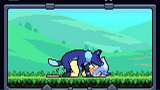 This is a vintage (and old) RPG adventure with busty characters and cum filled scenes