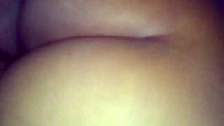 Ebony babe bent over wall getting pounded ass to mouth by big black guy