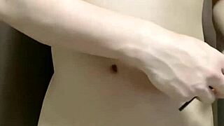 wow, this japanese guy tying his penis and balls with string in hentai style