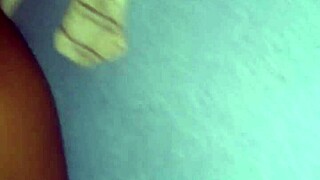 Ebony babe bent over wall getting pounded ass to mouth by big black guy