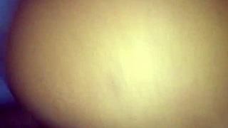 Ebony babe bent over wall getting pounded ass to mouth by big black guy