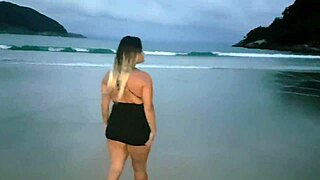 Found American basketball player with monster cock on beach