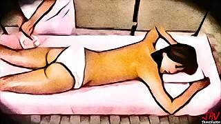 Asian JAV Lesbian Seductive Massage Animated
