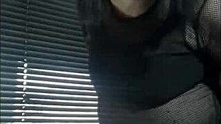 Bisexual Crossdresser Milked Publicly by Window in Homemade Show!