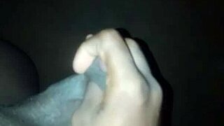 yo dude, check my straight friend flexing his huge cock for me while his girl’s out