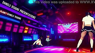 My girlfriend's sexy strip dance outdoors