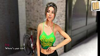 in this dik chick route, the brunette teen with big tits gets kinky in 3d anime