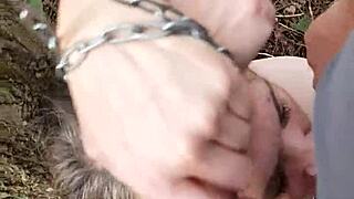 session of humiliations and uro in forest for the slave f