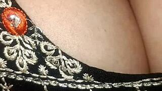 indian girlfriend says your lund is getting big i'm taking it and fuck me too!