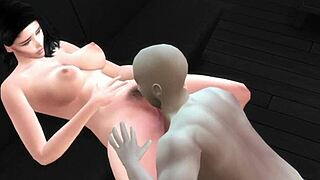 Lorena Sanchez feels passionate in this Sims4 parody scene