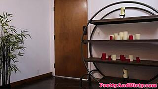 busty femdom fucks her bound