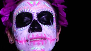 Halloween 2023 turns wild with a brunette’s steamy blowjob scene.