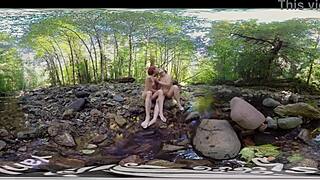 Watch Ana, Molly, and Belle make out outdoors—what do you think they'll do next?