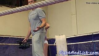 bigtit lezzies wrestle and lick pussy